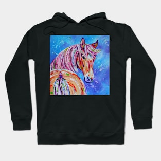 "Cinnamon" - Palomino horse painting Hoodie